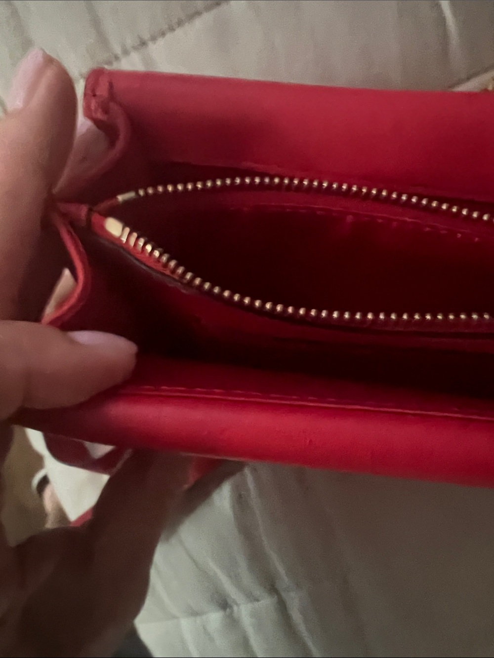 Valentino Red Mini VLogo Shoulder Bag with Gold Hardware - Picture 5 of 16